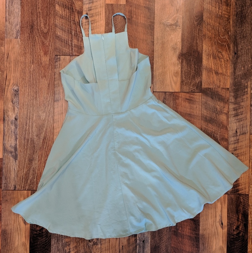 LULU'S "CALL TO CHARMS" SAGE GREEN SLATER DRESS - Picture 8 of 8